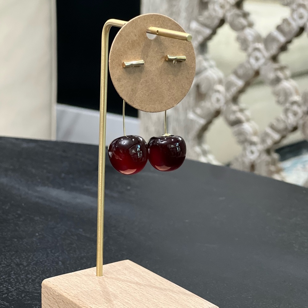 Medium Dark Red 🍒Cherry🍒Earrings